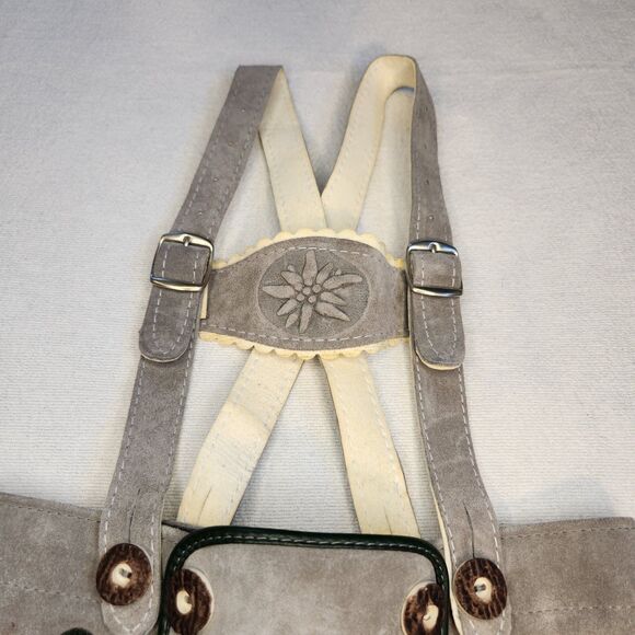 Vintage Lederhosen German Suede Leather Child Size Authentic - Picture 10 of 16